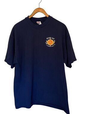 Virginia Tech Rush Week Blue 1997 S/S Vintage Men's T-Shirt Hanes Greek Week 90s